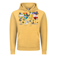 Vintage Mustard pride lgbtq wine cups and glasses Vintage Hoodie - texasbilliewilder