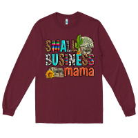 Burgundy small business mama Long Sleeve Tee - AdoDesignShop