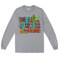 Heather Grey small business mama Long Sleeve Tee - AdoDesignShop