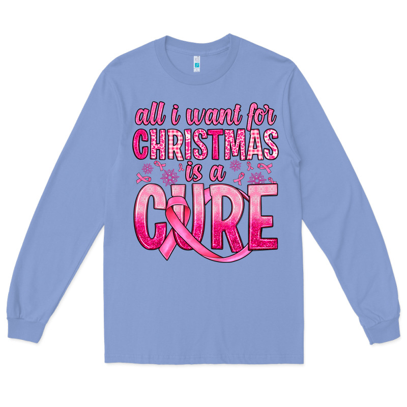 All I Want For Christmas Is A Cure Long Sleeve Tee by JahusDesignShop | Teevron