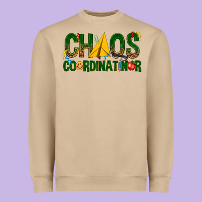 Chaos Coordinator Heavyweight Sweatshirt Designed By Texasbilliewilder