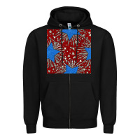 Black Glitter 4th of July Seamless Pattern Zipper Hoodie - BundleAndBundleShop