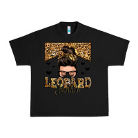 Black leopard junkie messy bun Urban Heavy Tee - Zillion Design Studio