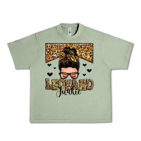 Oil Green leopard junkie messy bun Urban Heavy Tee - Zillion Design Studio