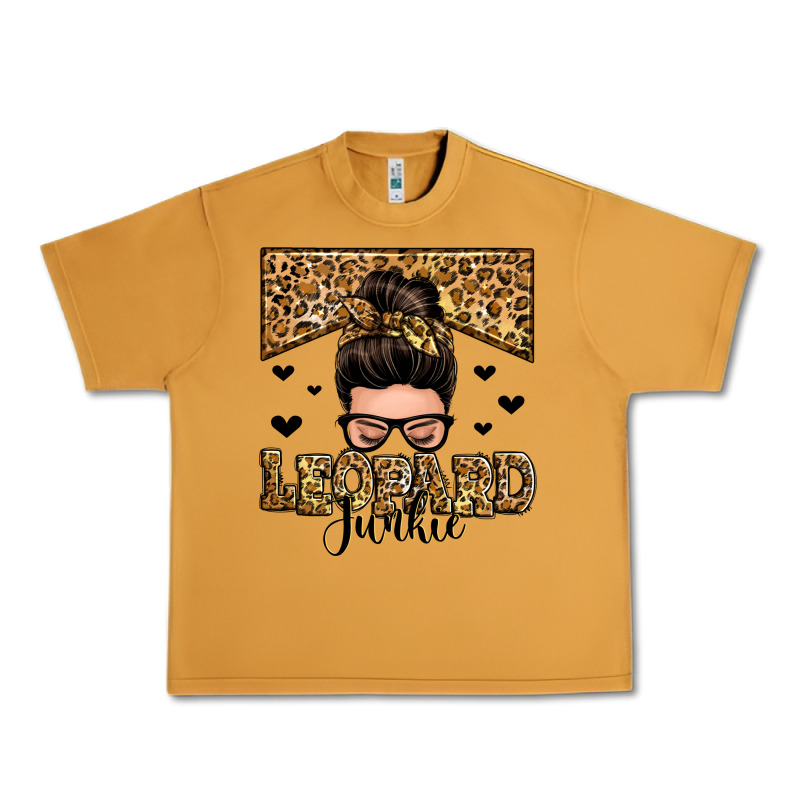 Leopard Junkie Messy Bun Urban Heavy Tee by Zillion Design Studio | Teevron