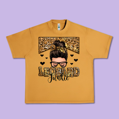 Leopard Junkie Messy Bun Urban Heavy Tee Designed By Zillion Design Studio