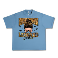 Pebble Blue leopard junkie messy bun Urban Heavy Tee - Zillion Design Studio