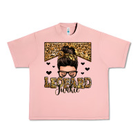 Salmon leopard junkie messy bun Urban Heavy Tee - Zillion Design Studio