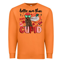 Carrot better aim than cupid with dog and duck Premium Sweatshirt - MaliasSmallBusiness