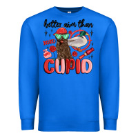 True Royal better aim than cupid with dog and duck Premium Sweatshirt - MaliasSmallBusiness