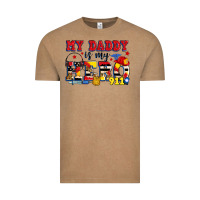 Vintage Coffee my daddy is my hero dispatcher Vintage Tee - Zillion Design Studio