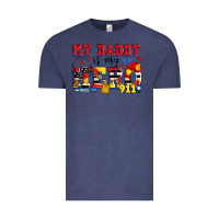 Vintage Denim my daddy is my hero dispatcher Vintage Tee - Zillion Design Studio