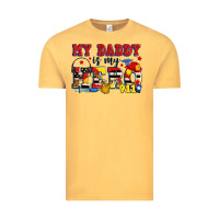 Vintage Mustard my daddy is my hero dispatcher Vintage Tee - Zillion Design Studio