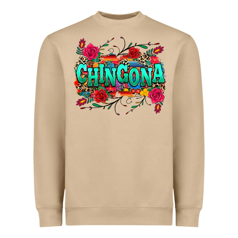 Chingona Heavyweight Sweatshirt by texasbilliewilder | Teevron