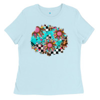 Race Sunflower Patches Ladies Tee | Teevron