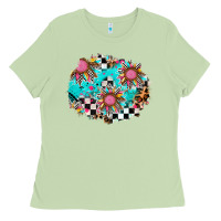 Matcha race sunflower patches Ladies Tee - AdoDesignShop