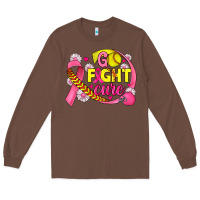 Chestnut breast cancer go fight cure softball Long Sleeve Tee - JahusDesignShop