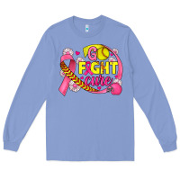 Colony Blue breast cancer go fight cure softball Long Sleeve Tee - JahusDesignShop