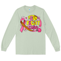 Breast Cancer Go Fight Cure Softball Long Sleeve Tee | Teevron