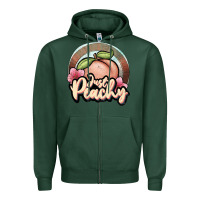 Sports Green just peachy Zipper Hoodie - JahusDesignShop