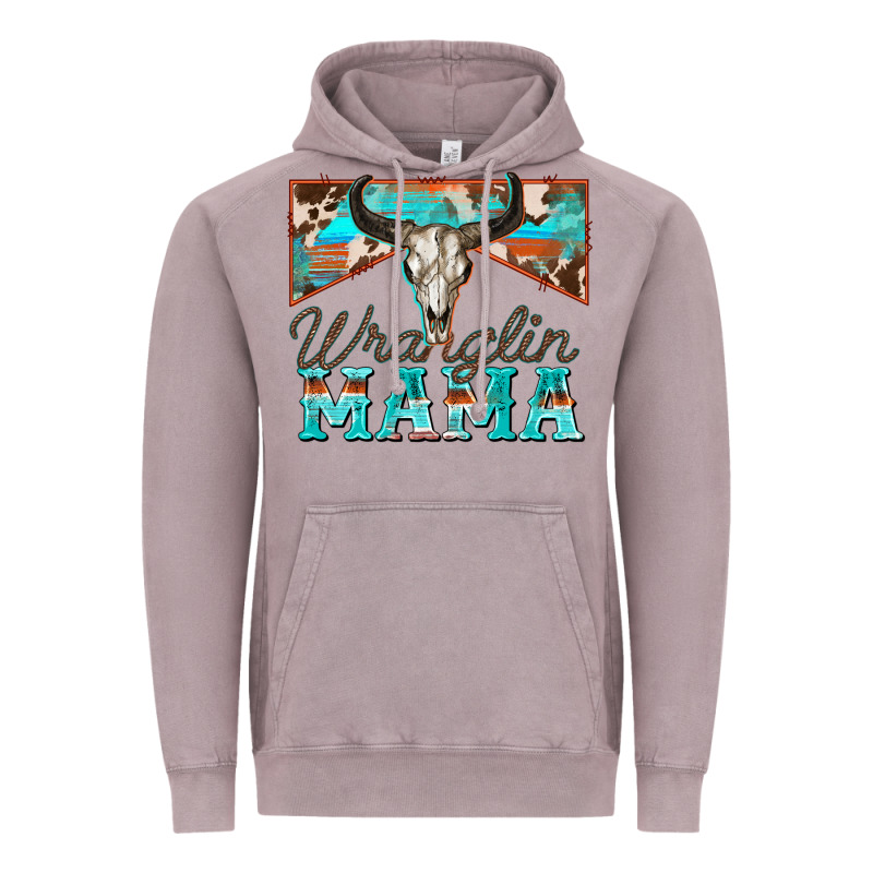Wranglin Mama Vintage Hoodie by Zillion Design Studio | Teevron