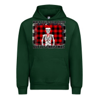 Forest Green When You re Dead Inside But It Christmas Skeleton Urban Hoodie - Bettercallsaul