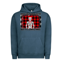 Pigment Midnight Navy When You re Dead Inside But It Christmas Skeleton Urban Hoodie - Bettercallsaul