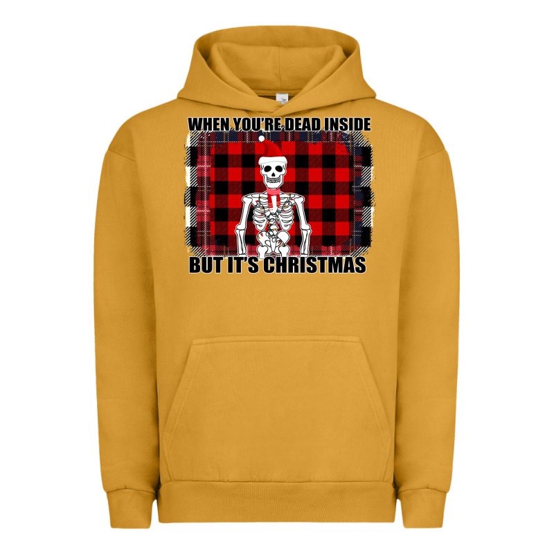 When You Re Dead Inside But It Christmas Skeleton Urban Hoodie by Bettercallsaul | Teevron
