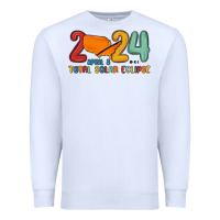 White total solar eclipse Premium Sweatshirt - MaliasSmallBusiness