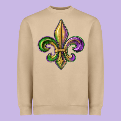 Fleur De Lis Heavyweight Sweatshirt Designed By Ranaportraitstore