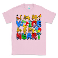 Bubblegum Pink i am his voice he is my heart Classic Tee - JahusDesignShop