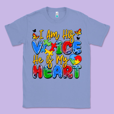 I Am His Voice He Is My Heart Classic Tee Designed By Jahusdesignshop