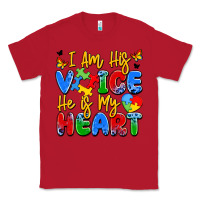 Red i am his voice he is my heart Classic Tee - JahusDesignShop