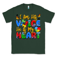 Sports Green i am his voice he is my heart Classic Tee - JahusDesignShop