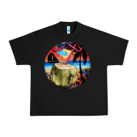 Black coconut drink colorful leopard Urban Heavy Tee - BarkalooDesign