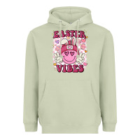 Matcha Easter vibes Heavyweight Hoodie - MaliasSmallBusiness