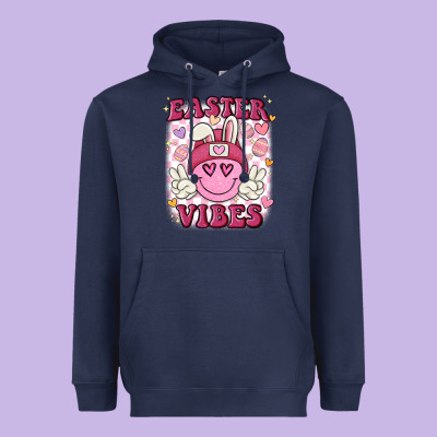 Easter Vibes Heavyweight Hoodie Designed By Maliassmallbusiness