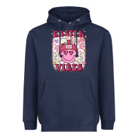 Navy Easter vibes Heavyweight Hoodie - MaliasSmallBusiness