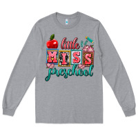 Heather Grey little miss preschool Long Sleeve Tee - AdoDesignShop