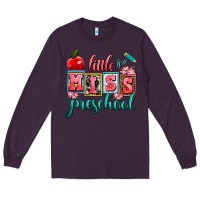 Plum little miss preschool Long Sleeve Tee - AdoDesignShop