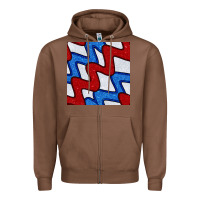 Chestnut Glitter 4th Of July Seamless Pattern Zipper Hoodie - BundleAndBundleShop