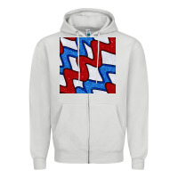 Dove Grey Glitter 4th Of July Seamless Pattern Zipper Hoodie - BundleAndBundleShop