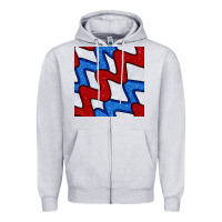Heather Grey Glitter 4th Of July Seamless Pattern Zipper Hoodie - BundleAndBundleShop