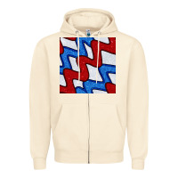 Glitter 4th Of July Seamless Pattern Zipper Hoodie | Teevron