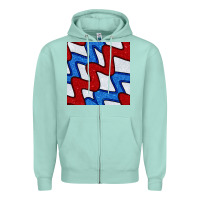 Seafoam Glitter 4th Of July Seamless Pattern Zipper Hoodie - BundleAndBundleShop