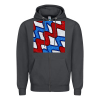 Smoke Glitter 4th Of July Seamless Pattern Zipper Hoodie - BundleAndBundleShop