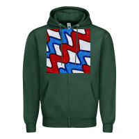 Sports Green Glitter 4th Of July Seamless Pattern Zipper Hoodie - BundleAndBundleShop