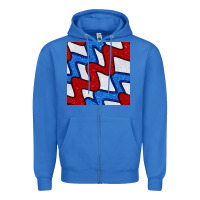 True Royal Glitter 4th Of July Seamless Pattern Zipper Hoodie - BundleAndBundleShop