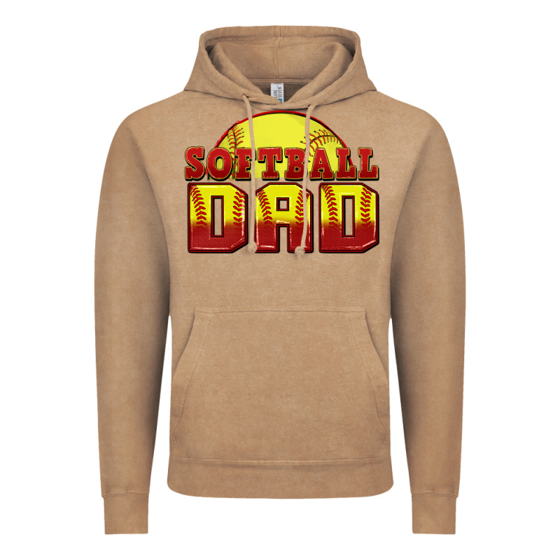 Softball Dad Vintage Hoodie by Zillion Design Studio | Teevron