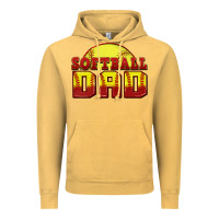 Vintage Mustard softball dad Vintage Hoodie - Zillion Design Studio